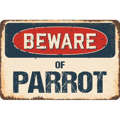 Beware of Parrot Sign