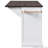 54.9" Kitchen Island with Drop Leaf, Power Outlet-1133783289