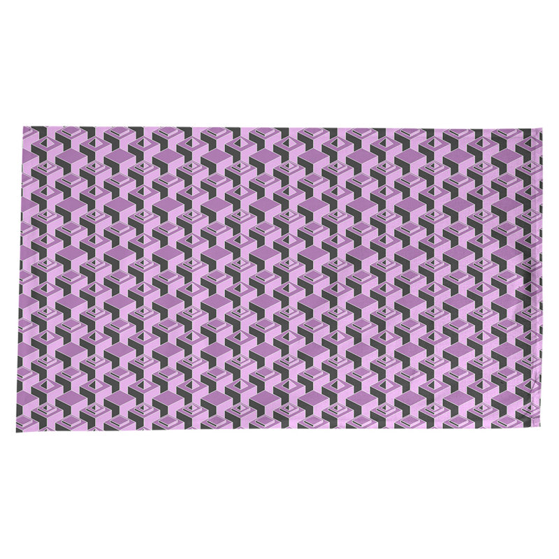 Nappe de gratte-ciels classiques, Violet / noir