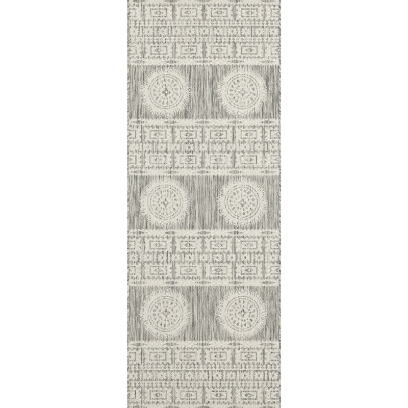 Gchar2024 Silver 5Ft. 3In. X 7Ft. Area Rug - Sunshine Indoor/Outdoor. Stain Polypropylene. And Stylish. & Pet . Easy To Maintain. Made In Turkey. Flatweave Collection Indoor/Outdoor Polypropylene , .