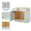 Armoire de salle de bain polyvalente en contreplaqué pour salle de bain et cuisine 36 po x 21 po x 34,5 po, avec mécanisme de fermeture en douceur-972582166