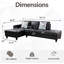 Canapé modulaire en L 2 pièces en similicuir 2 pièces-2065206355-2065206354