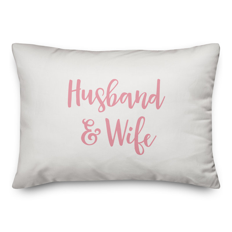 Throw Pillow, Pink/White