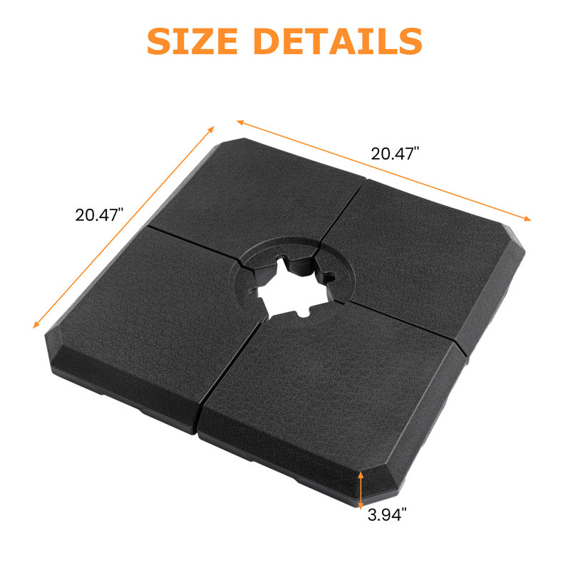 317 LBS HDPE Free Standing Umbrella Base