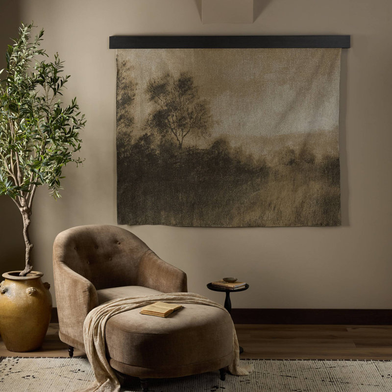 Hillside Haze By Aileen Fitzgerald And Hanger, Auburn Oak