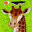 «Giraffe Blossom Ballad» par Janet Nelson, reproduction sur toile tendue-19813993