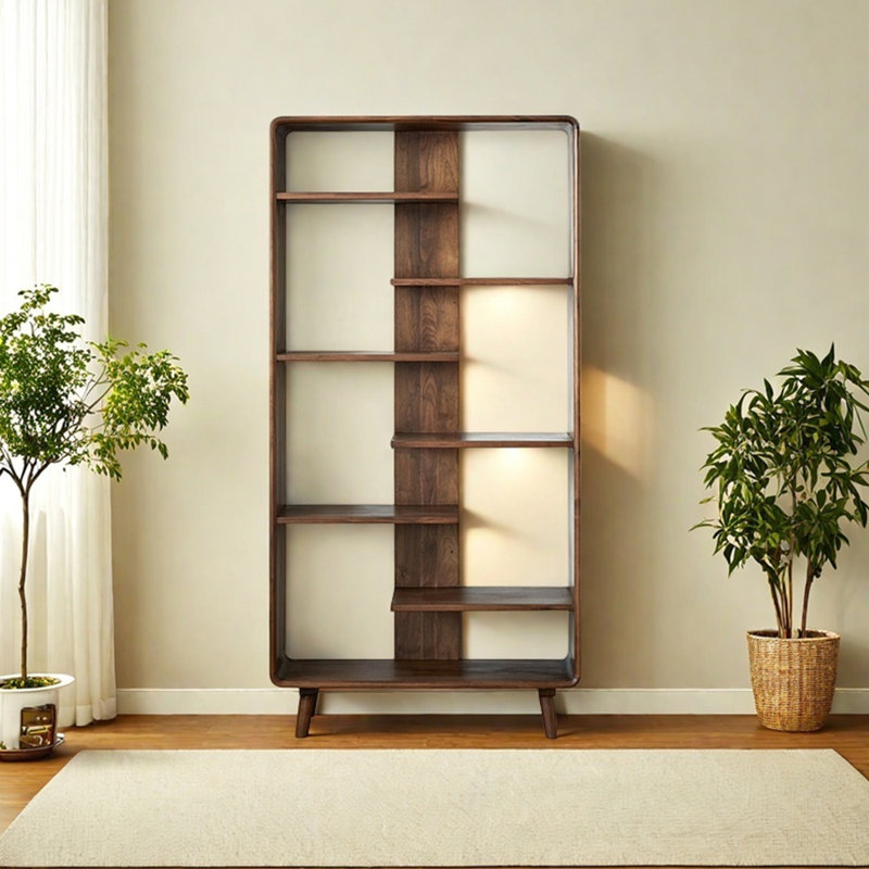 American style solid wood practical bookcase
