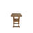 HIPS Height Square Bar Table,Weather-Resistant,Patio Top Bar Table For Garden,Balcony And Backyard,Brown
