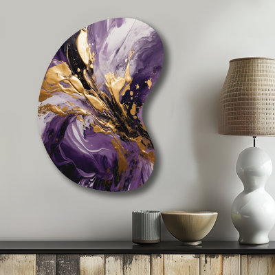 Delois - Abstract Boom Shape Asymmetric Metal Wall Sculpture