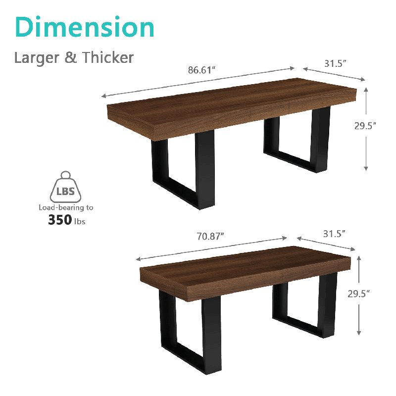Rectangular Extendable Dining Table