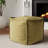 Qiviut Green Square Pouf-283849749