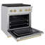 ZLINE Autograph 36" Paramount Dual Fuel Range w/ 6 Burners & Champagne Bronze Accents (SDRZ-36-CB)-1091892190-1091892203-1091892213