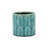 Turquoise Ceramic 22 Ounce Geometric Round Distressed Pot Planter