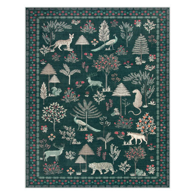 Tapis lavable Garbrand Wild Jungle