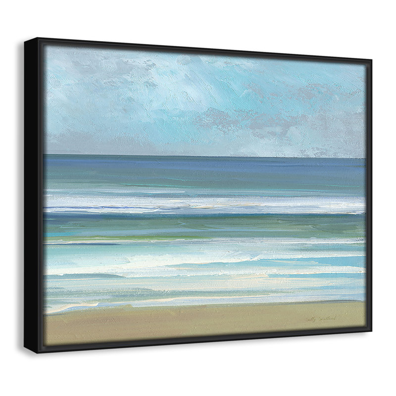 «Gentle Waves II» par Sally Swatland, H 12,5 po x l 15,5 po, Noir