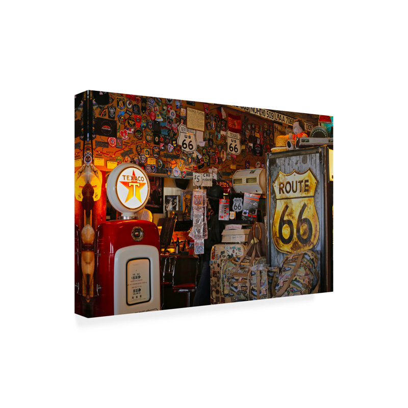 Décoration murale d'extérieur Route66, L 32 po x H 22 po