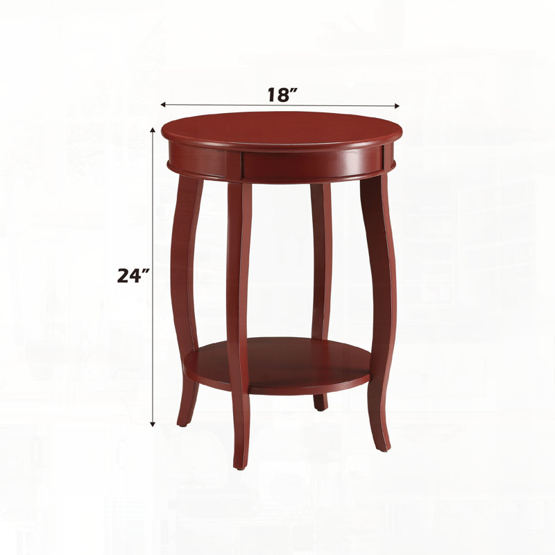 Table de bout Aberta, Rouge