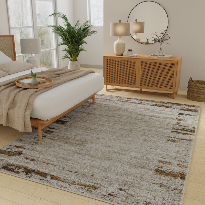 Abstract Indoor Rug, Rectangle 9'10" x 12'10"