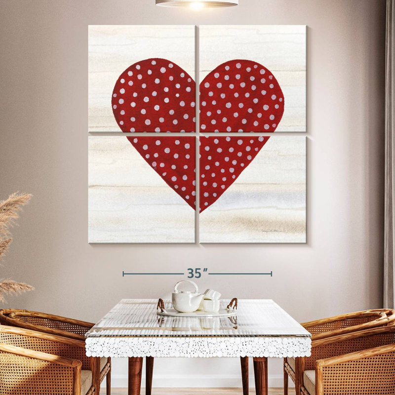 Hardie rustique cœur de la Saint-Valentin I, H 50 po x l 50 po