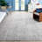 Abstract Hand Tufted Performance Striped Rug-1707258700