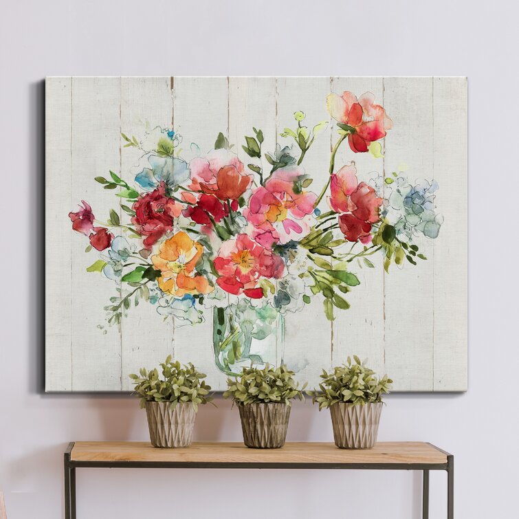 My Summer Garden I - Wrapped Canvas Painting Print