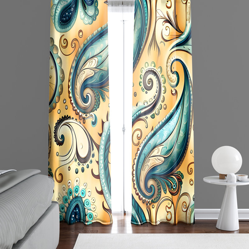 Paire de rideaux semi-transparents en polyester, L 20 po x L 61 po