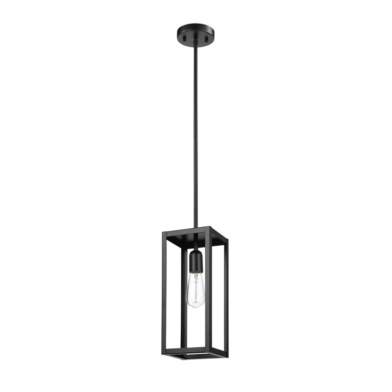 Luminaire suspendu 1 lumière Shaeann, Laiton mat