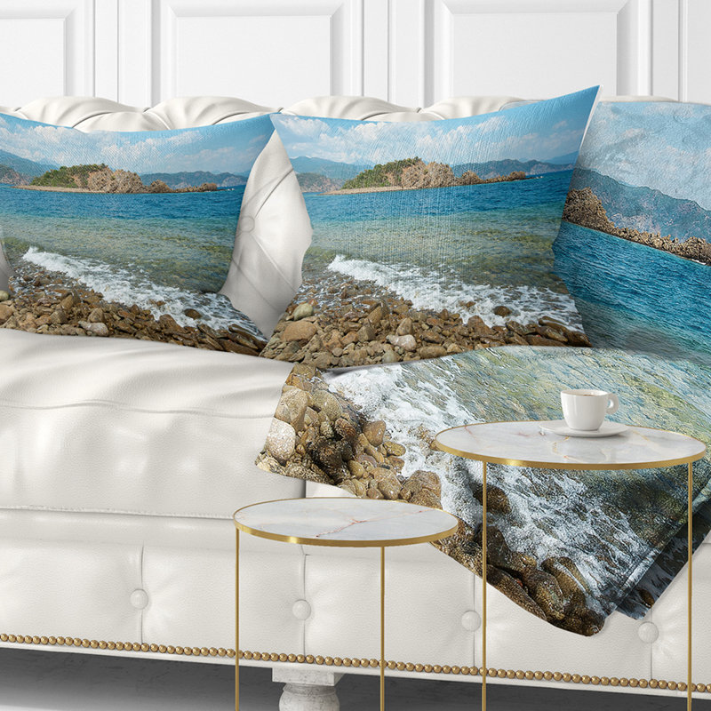 Petit coussin de mer, 16 po x 1 po, Coussin décoratif