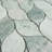 Natural 12.41 in. x 12.01 in. Arabesque Polished Marble Mosaic Tile