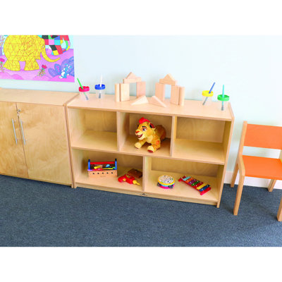5 Compartment Manufactured Wood Shelving Unit