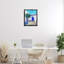 Tranquil Tropical Villa Floating Frame, design by Matthew Piotrowicz-412159335-412159352