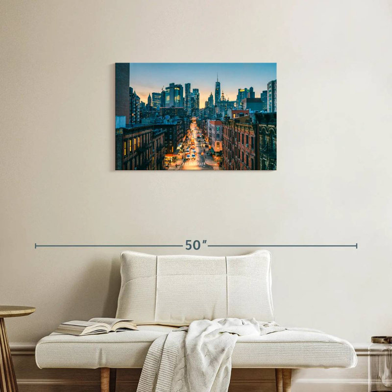 Ruée vers le crépuscule Sirci, Manhattan, H 20 po x l 30 po