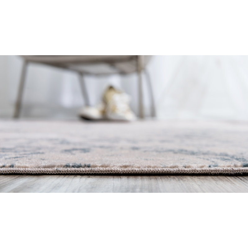 Tapis bleu Ansonville, Rectangle 5 pi 1 po x 8 pi