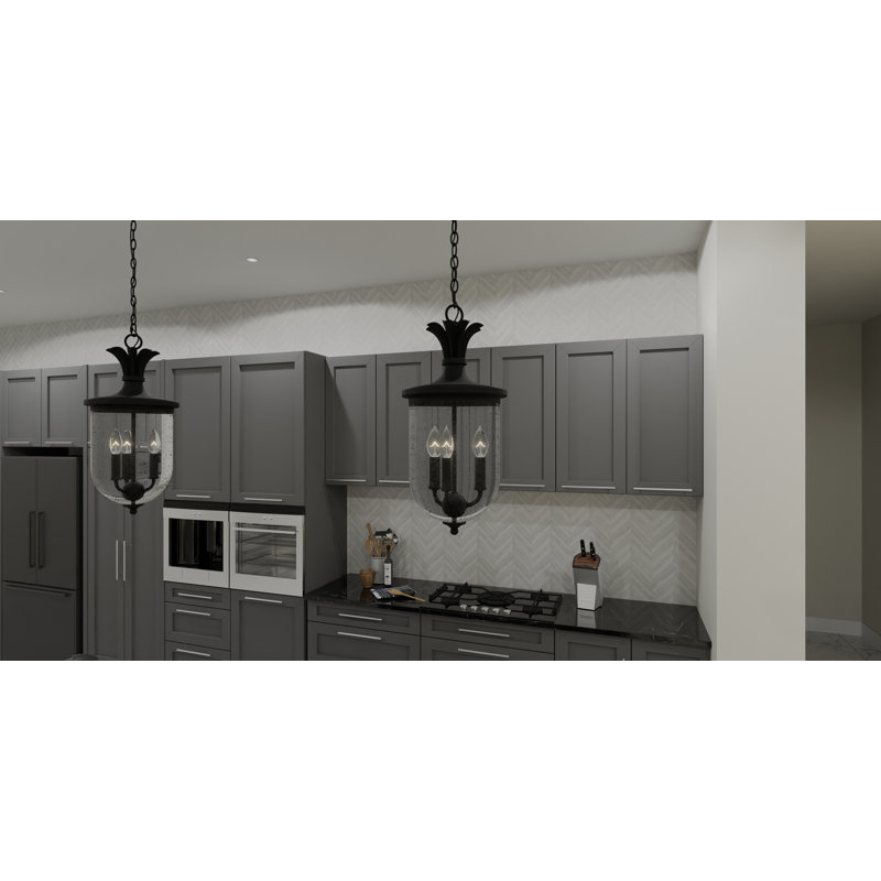 Ryse 3-Light Earth Black Mini Pendant Light