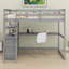 Lit mezzanine avec bureau et tablettes, tiroirs-259496994