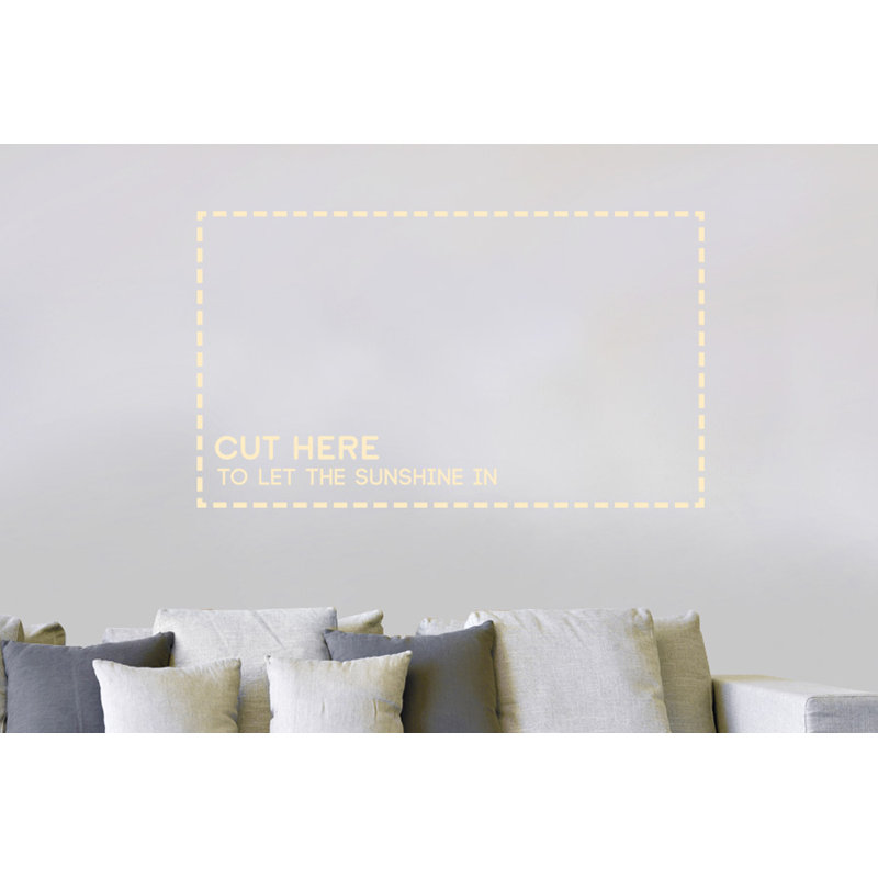 Non-Wall Damaging Wall Decal, Beige, Large