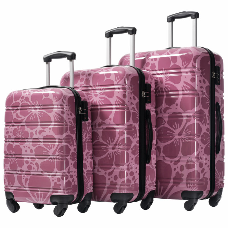 Valise à roulettes Hardshell 3 pièces avec valise TSA