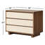 Grove 3 - Drawer Solid Wood Nightstand