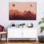 «Desert Boho Abstract Landscape», reproduction sur toile-1861994475