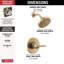 SAYLOR™ Single-Function Shower Faucet Set, Valve Trim Kit, Shower Head and Handle Set-74993292