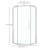 34" - 34" W x 72" H Pivot Semi-Frameless Neo-Angle Reversible Shower Enclosure with Tempered Glass and Fixed Pannel-53511875