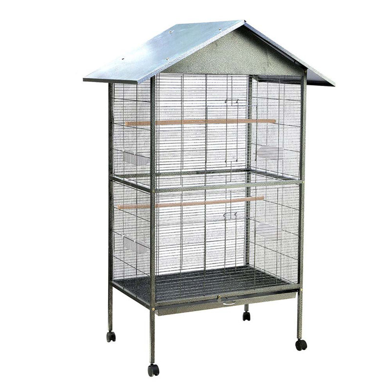 Maidenhead 160cm Iron Pointed Top Floor Bird Cage with Wheels