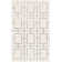 Glam Geometric White Silver Area Rug