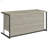 Whitewashed Grey And Gunmetal Sled Base Office Desk