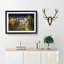 Chain Bridge in Budapest Hungary in Abstract - Picture Frame Graphic Art Print-55680948-55680949