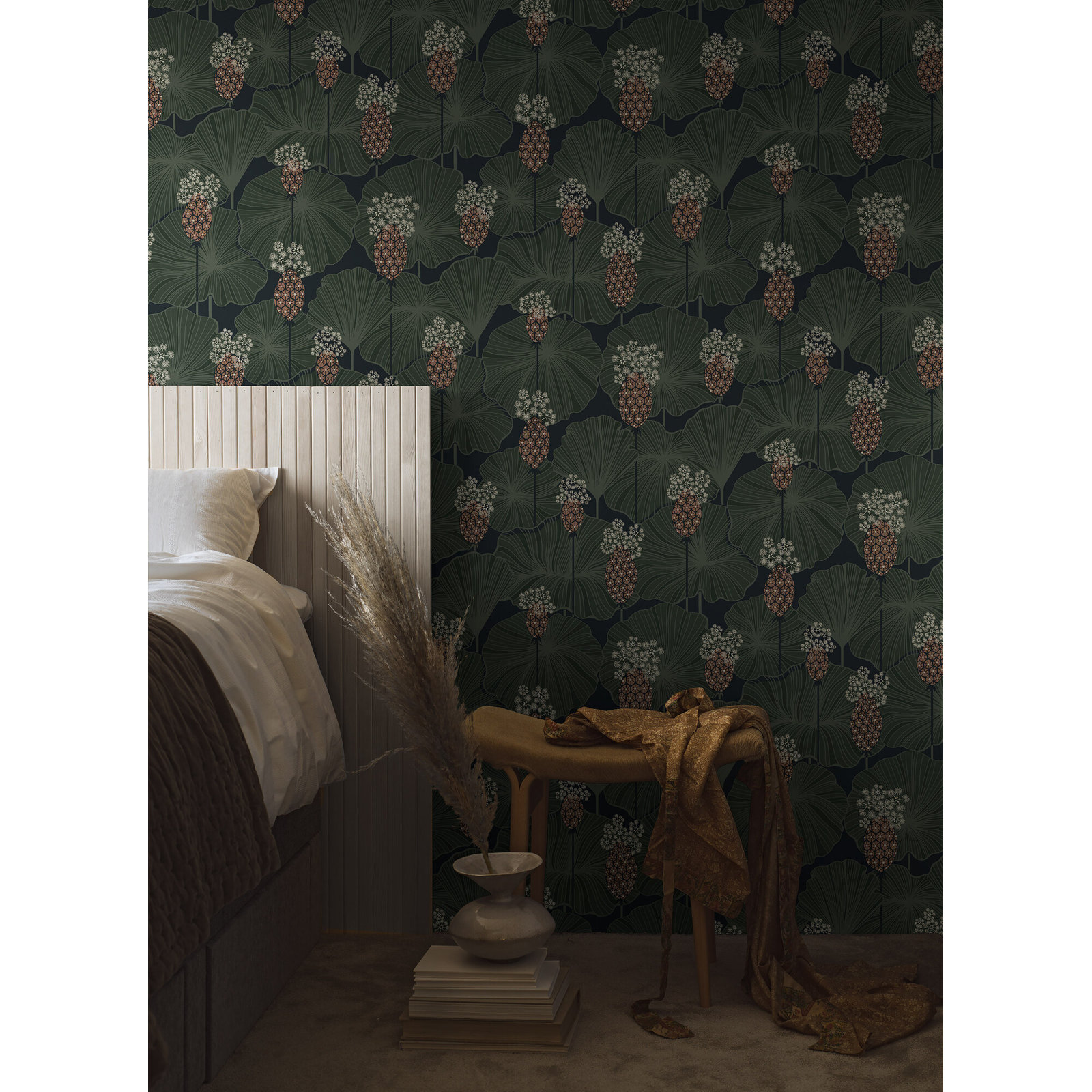 Boråstapeter Umbrella Leaves Wallpaper