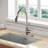 Pull Down Kitchen Faucet With Sprayer Stainless Steel-117237563