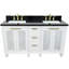 Ensemble de meuble-lavabo double 61 "avec miroir Schreck-1157223988-1157223990