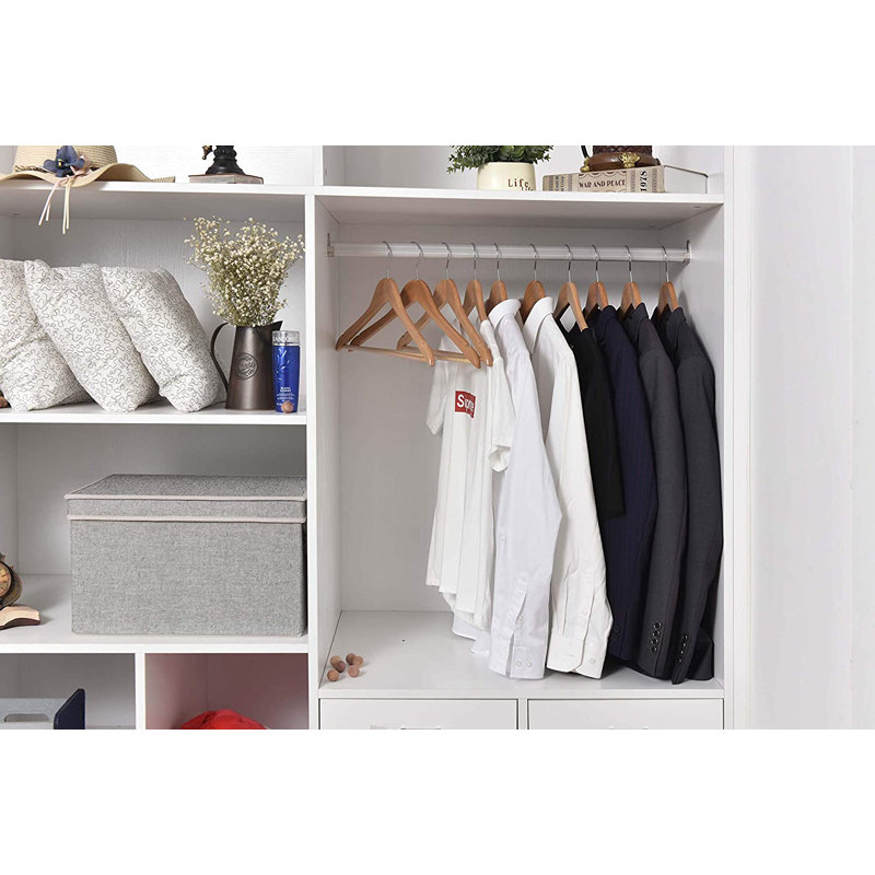 Cintre en bois Dellah avec pinces pour robe / chandail / chandail