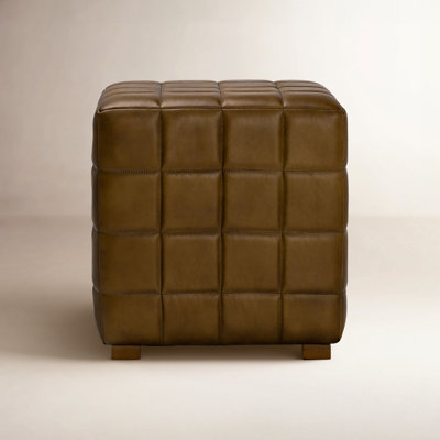 Giana Leather Ottoman